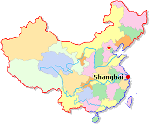 Shanghai Location Map