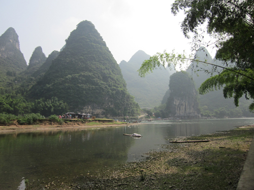 Cooking beside the Li River