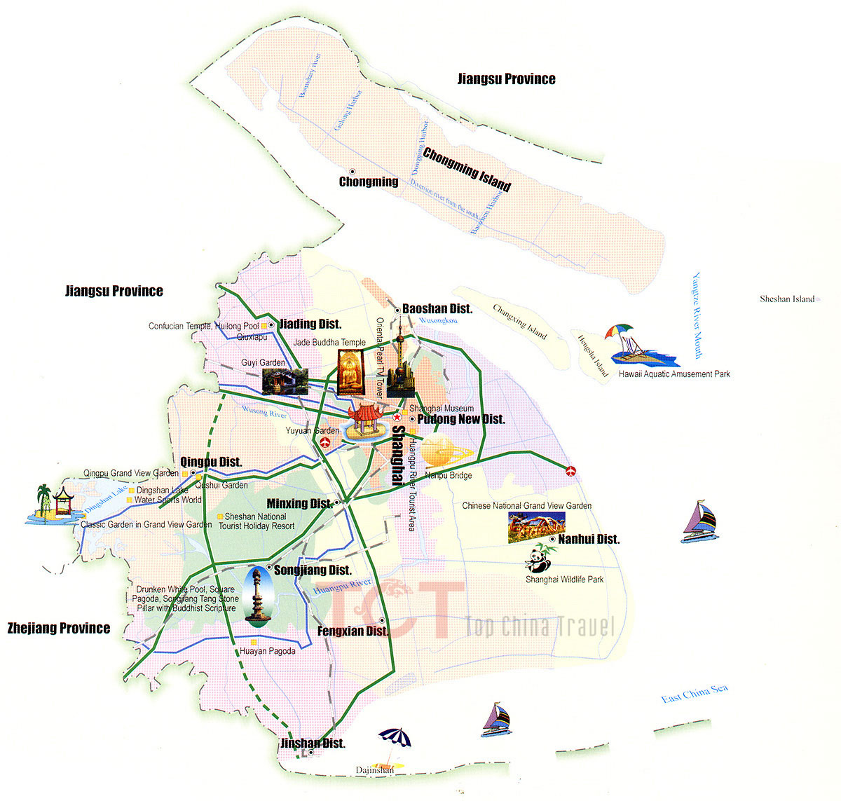 Shanghai Tourist Map