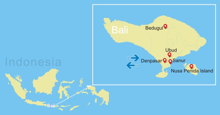 Map of Bali