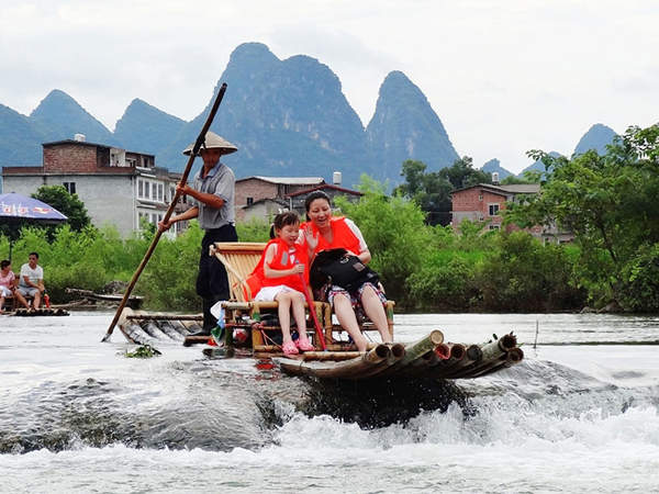 Bamboo Rafting on the Yulong River