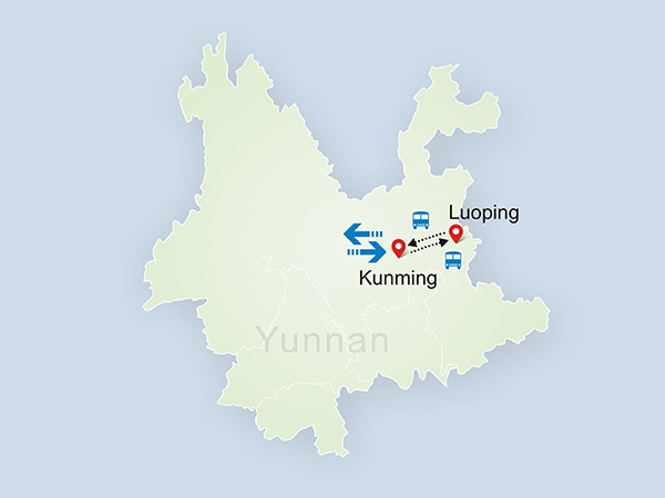 Kunming, Luoping Tour