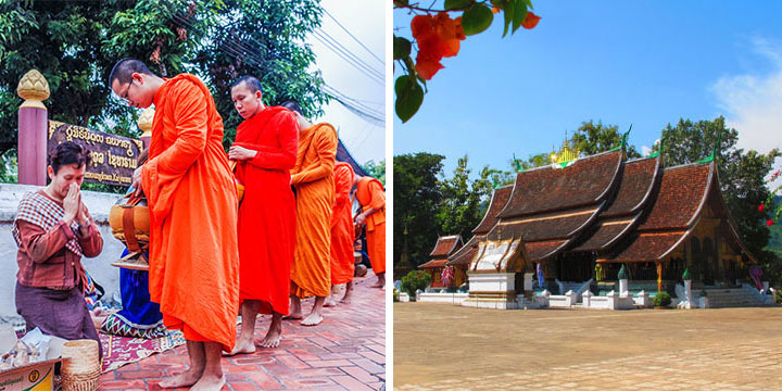 Morning Alms in Laos