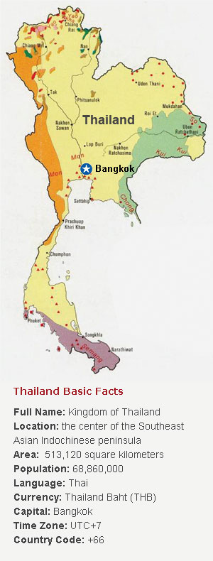 Thailand map