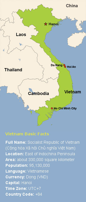 Map of Vietnam